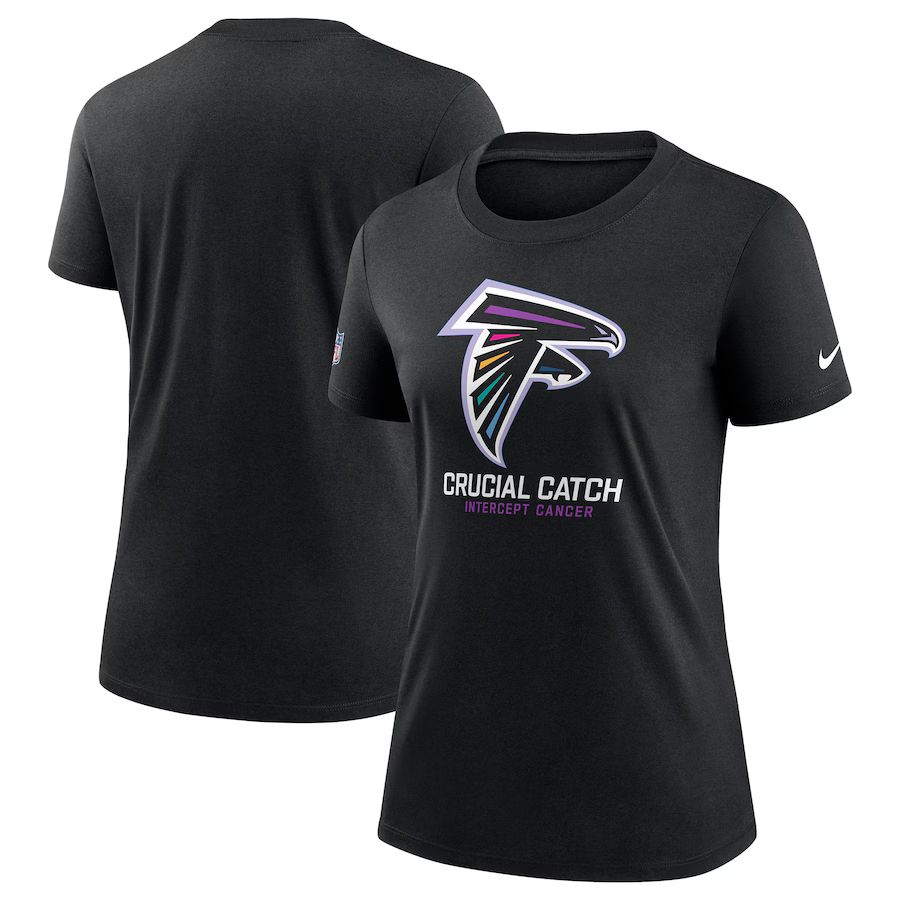 Women Atlanta Falcons 2024 Nike NFL black T shirts